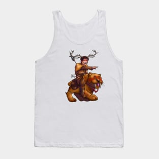 The Horned God - Digital Art - Pagan Art - Wiccan Art Tank Top